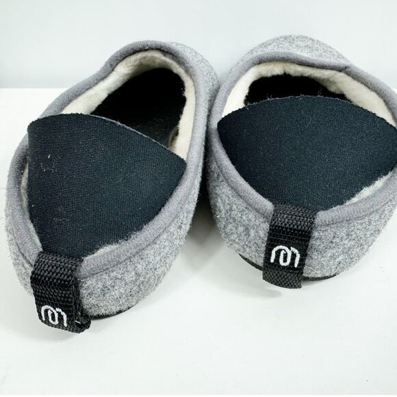 Mahabis Womens Classic Wool Slippers Gray Black Comfort Shoes 39 US 8 - Picture 3 of 7